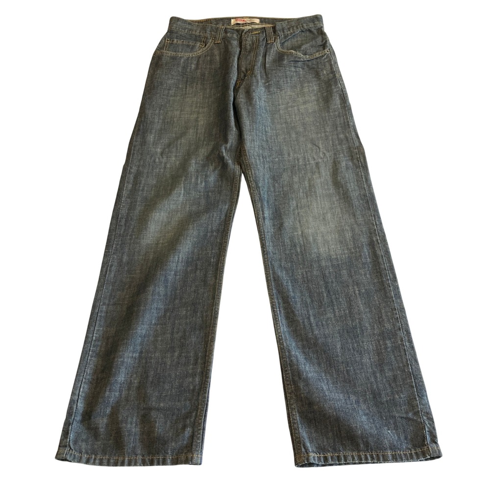 Levis 559 Relaxed Straight Jeans Mens 32x32 Dark Wash Blue Denim Cotton